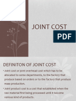 Joint Cost