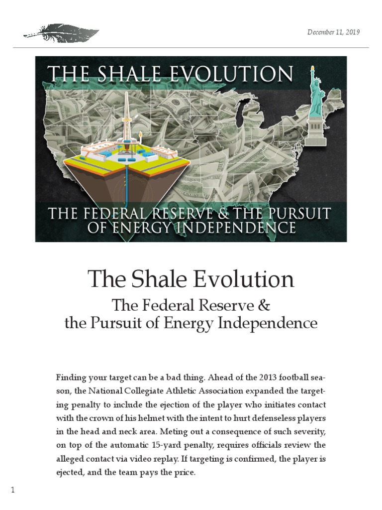 The Shale Evolution PDF | PDF | Price Of Oil | Economic Bubble