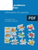 Eating Problems in Children Information For Parents