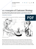 10 Principles of Customer Strategy