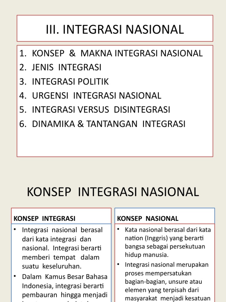 Iii Integrasi Nasional 2x Tm Pdf