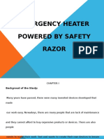 Emergency Heater Powered by Safety Razor