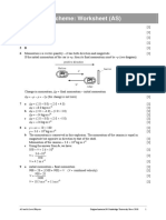 6 Marking Scheme: Worksheet (AS) : AS and A Level Physics Original Material © Cambridge University Press 2010 1