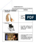 Portfolio of Assistive and Adaptive Devices and Technology: Foundations in Ot 2