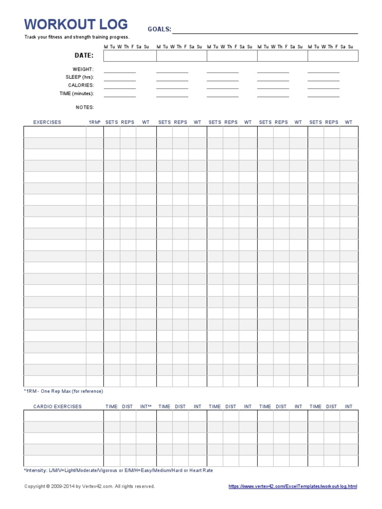 Workout Log | PDF
