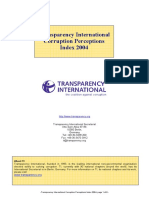 Transparency International Corruption Perceptions Index 2004