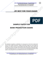 Sample Paper-Bank Promotion Exams-2016
