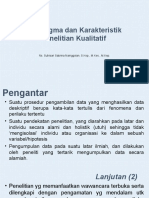 Paradigma Dan Karakteristik Penelitian Kualitatif