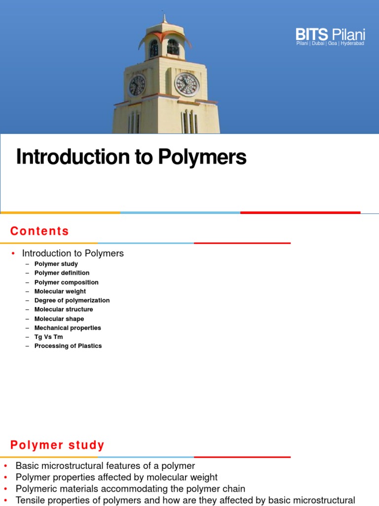 Introduction to Polymer Science | PDF | Polymers | Polyethylene