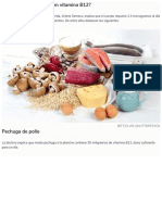 ¿Qué Alimentos Contienen Vitamina B12 PDF