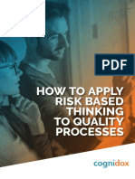 Apply Risk-Based Thinking to Quality Processes