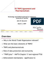 The WTO TRIPS Agreement and Pharmaceuticals