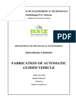 Fabrication of Automatic Guided Vehicle: Axis College of Engineering & Technology Murikkingal P.O, Thrissur