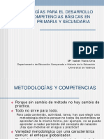 Metodologías para El Desarrollo de Las Competencias Básicas en Infantil, Primaria y Secundaria PDF