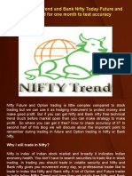 Get FREE Nifty Trend and Bank Nifty Today Future and Option Trend for One Month to Test Accuracy