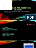 Impact of Air Pollution in Delhi: Presented by R.M Shreenidhi, A Andriya, Hennin Abisha and S Abirami of Class 7 H