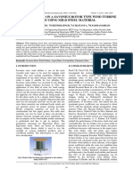 Static Analysis On A Savonius Rotor Type Wind Turbine Made Using Mild Steel Material