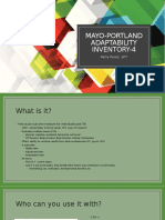 Mayo-Portland Adaptability Inventory-4