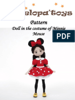 Doll in Minnie-Mouse costume