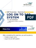 Logon to SAP System