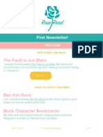 First Newsletter