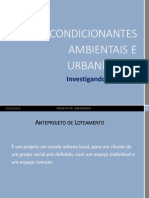 Condicionantes Ambientais e Urbanísticas PDF