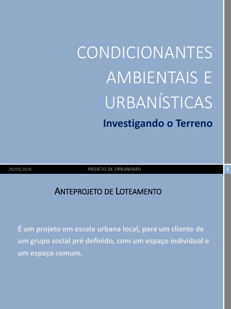 Condicionantes Ambientais do Terreno | PDF | Bacia hidrográfica | Ciclo ...