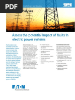 Fault Analyses: Assess The Potential Impact of Faults in Electric Power Systems