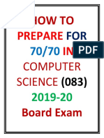 and DATA HOW TO PREPARE FOR COMPUTER SCIENCE Board Exam 2020