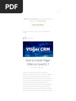 How To Install Vtiger CRM On Centos 7: Get A Cloud Server