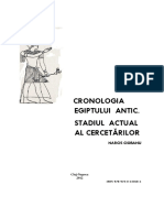 Cronologia Egiptului Antic. Stadiul Actual Al Cercetarilor N. Ciobanu - Libre PDF