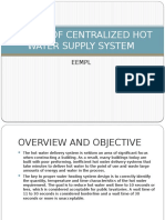 Design of Centralized Hot Water Supply System