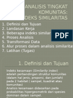 Analisis Komunitas-Similaritas