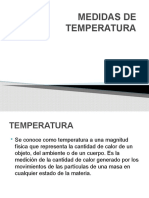 MEDIDAS DE TEMPERATURA Presentacion