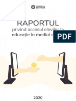 Raport Privind Accesul Elevilor La Educație În Mediul Online