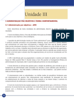 Administração por objetivos e teoria comportamental