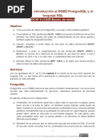 OCW VJ1220 Actividad 2.1. Introducción Al SGBD PostgreSQL y Al Lenguaje SQL