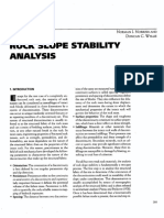 Rock Slope Stability Analysis: Kchapter 15