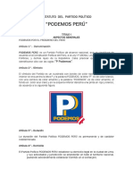 Estatuto Podemos Peru