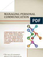 Managing Personal Communication