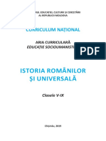 Istoria Romanilor Universala Curriculum Gimnasiu