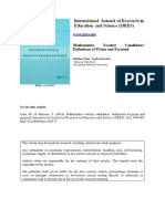 Mathematics Teacher Candidates' Definitions of Prism and Pyramid