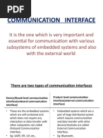 Communication Interface