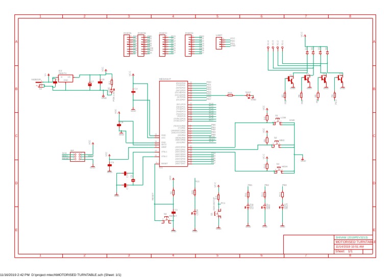 Motorised Turntable Circuit Design | PDF