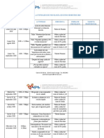 Cronograma Actividades de Psicología 2020