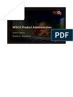 WSO2 Product Administration: Module 01 - Introduction WSO2 Training
