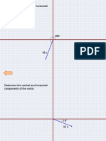 Determine The Vertical and Horizontal Components of The Vector