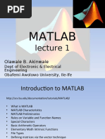 Matlab: Olawale B. Akinwale