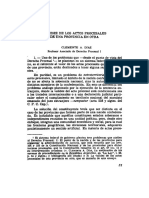 Validez de Los Actos Procesales de Una Provincia en Otra