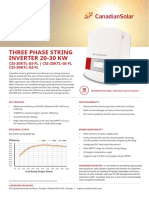 Three Phase String Inverter 20-30 KW: CSI-20KTL-GI-FL - CSI-25KTL-GI-FL CSI-30KTL-GI-FL